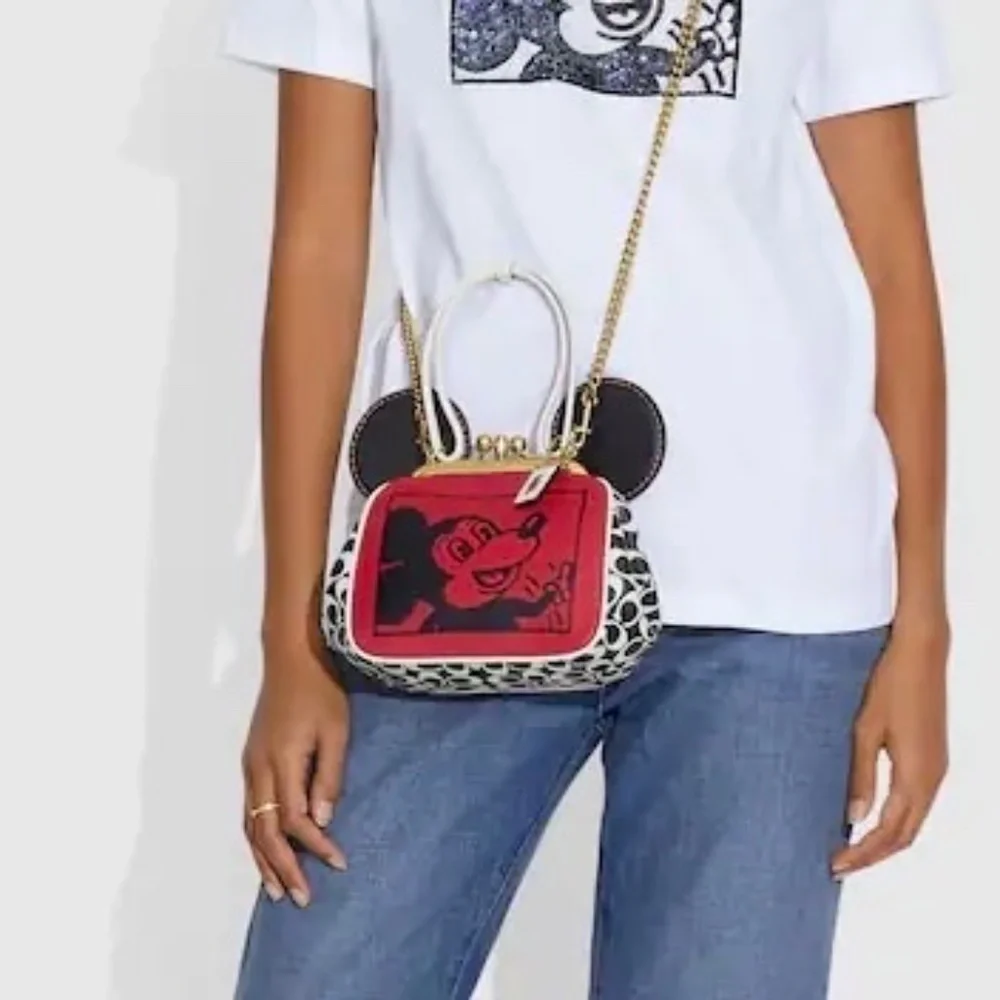 COACH Limited Edition w DISNEY 50TH ANNIVERSARY Mickey Mouse Leather…NWT - Picture 7 of 12